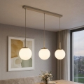 Brilagi - Pendel på wire MILO 3xE27/60W/230V beige/guld