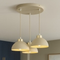 Brilagi - Pendel på wire MOON 3xE27/60W/230V beige/guld