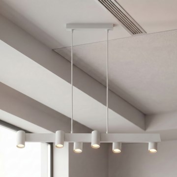 Brilagi - Pendel på wire SELE 6xGU10/30W/230V hvid