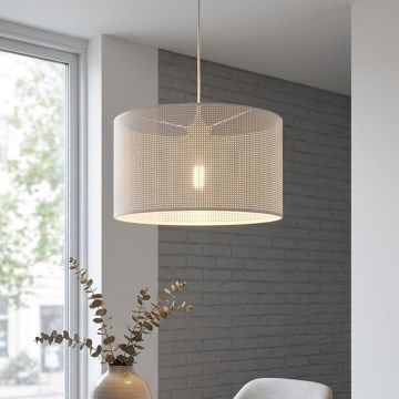 Brilagi - Pendel på wire SIRIJA MODERN 1xE27/60W/230V Ø 35 cm hvid