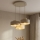 Brilagi - Pendel på wire SPRING 3xE27/60W/230V beige/guld