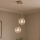 Brilagi - Pendel på wire STELLA 2xE27/60W/230V beige/guld