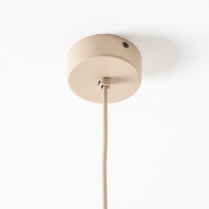 BRILAGI - Pendel på wire VULCANO 1xE27/15W/230V Ø 25 cm beige/røget beige