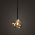 Brilagi - Pendel på wire VULCANO 1xG9/8W/230V Ø 15 cm beige/røget beige