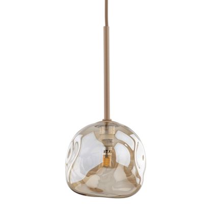 Brilagi - Pendel på wire VULCANO 1xG9/8W/230V Ø 15 cm beige/røget beige