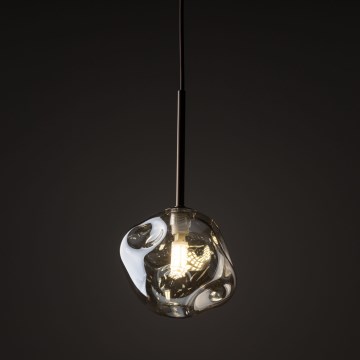 Brilagi - Pendel på wire VULCANO 1xG9/8W/230V Ø 15 cm bronze/røget beige