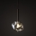 Brilagi - Pendel på wire VULCANO 1xG9/8W/230V Ø 15 cm bronze/røget beige