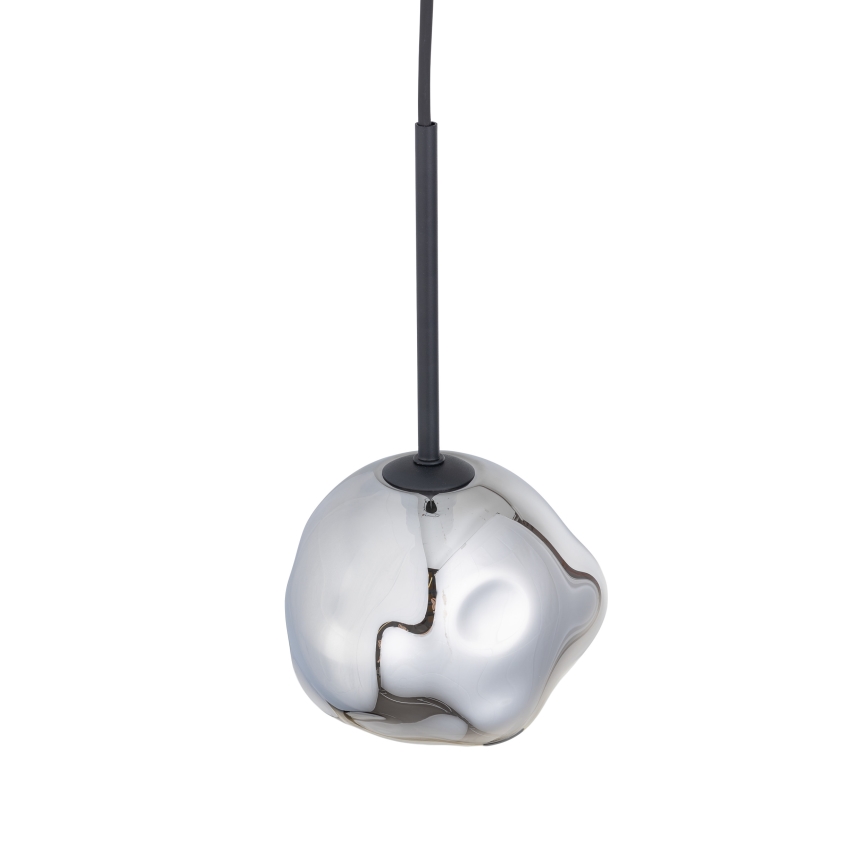 Brilagi - Pendel på wire VULCANO 1xG9/8W/230V Ø 15 cm sort/røgfarvet