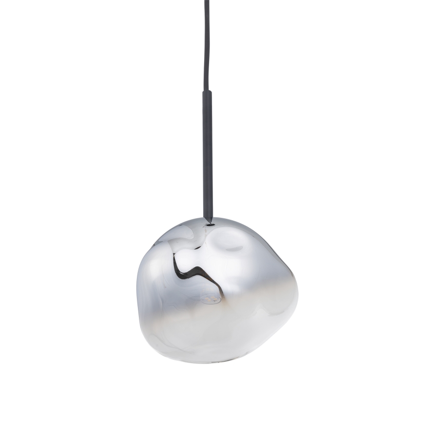 Brilagi - Pendel på wire VULCANO 1xG9/8W/230V Ø 15 cm sort/røgfarvet