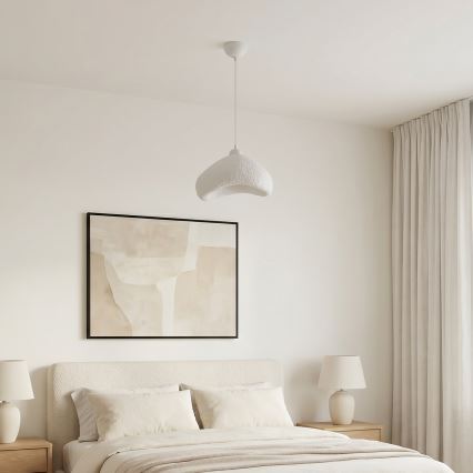 Brilagi - Pendel på wire WABI SABI 1xE27/40W/230V Ø 30 cm hvid