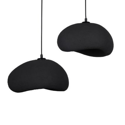 Brilagi - Pendel på wire WABI SABI 2xE27/40W/230V Ø 60 cm sort