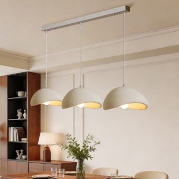 BRILAGI - Pendel på wire WABI SABI 3xE27/60W/230V hvid