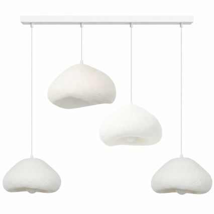 Brilagi - Pendel på wire WABI SABI 4xE27/40W/230V hvid