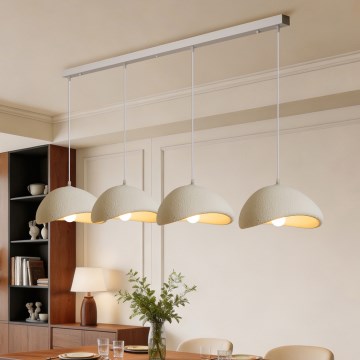 BRILAGI - Pendel på wire WABI SABI 4xE27/60W/230V hvid