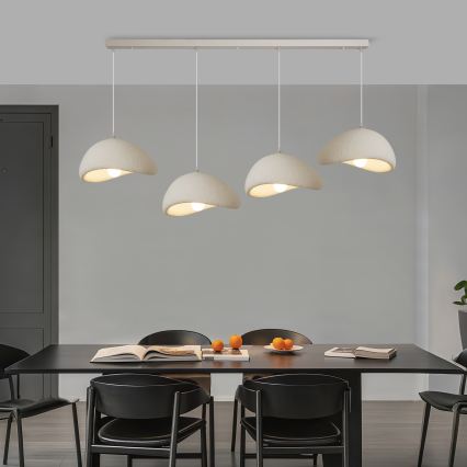 BRILAGI - Pendel på wire WABI SABI 4xE27/60W/230V hvid