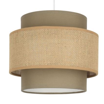 Brilagi - Pendel RESNA på kabel, 3xE27/60W/230V, Ø 45 cm, brun/beige