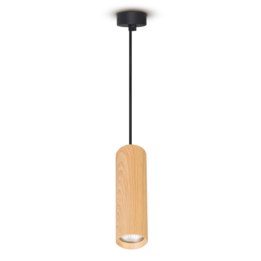 Brilagi - Pendel SELE 1xGU10/30W/230V sort/egetræsdekor