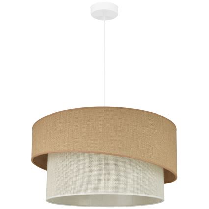 Brilagi - Pendel SHINE 1xE27/15W/230V diameter 50 cm beige/cremefarvet