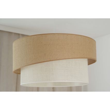 Brilagi - Pendel SHINE 1xE27/15W/230V diameter 50 cm beige/cremefarvet