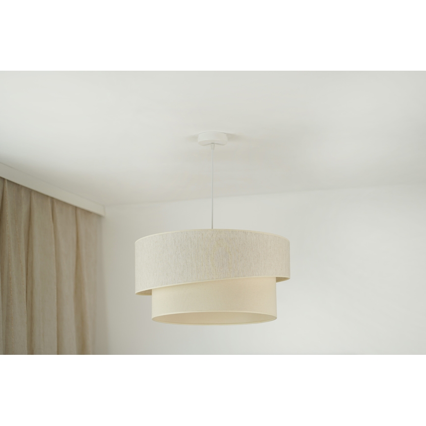 Brilagi - Pendel SHINE 1xE27/15W/230V diameter 50 cm cremefarvet