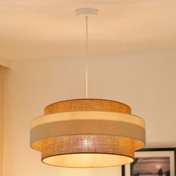 Brilagi - Pendel SPACE LIGHT 1xE27/15W/230V diameter 50 cm beige/cremefarvet