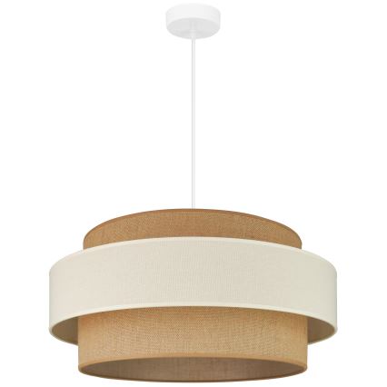 Brilagi - Pendel SPACE LIGHT 1xE27/15W/230V diameter 50 cm beige/cremefarvet
