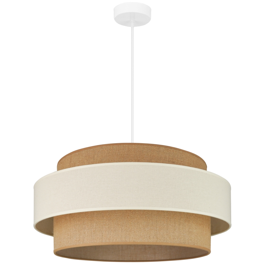 Brilagi - Pendel SPACE LIGHT 1xE27/15W/230V diameter 50 cm beige/cremefarvet