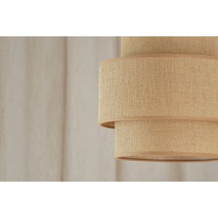 Brilagi - Pendel SPACE YUTE 1xE27/15W/230V diameter 25 cm beige/hvid