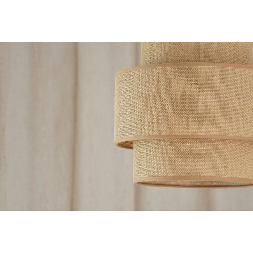 Brilagi - Pendel SPACE YUTE 1xE27/15W/230V diameter 25 cm beige/hvid