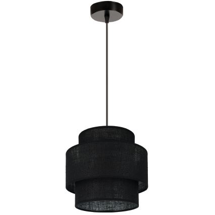 Brilagi - Pendel SPACE YUTE 1xE27/15W/230V diameter 25 cm sort