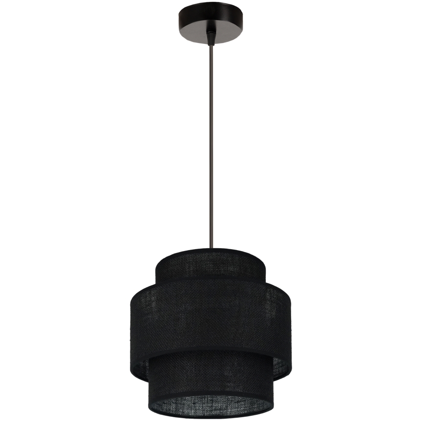 Brilagi - Pendel SPACE YUTE 1xE27/15W/230V diameter 25 cm sort