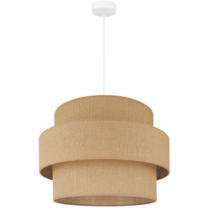 Brilagi - Pendel SPACE YUTE 1xE27/15W/230V diameter 50 cm beige/hvid