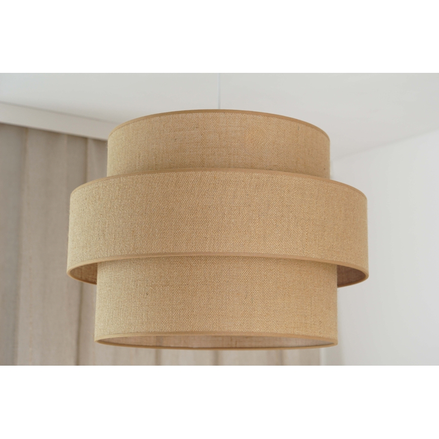 Brilagi - Pendel SPACE YUTE 1xE27/15W/230V diameter 50 cm beige/hvid
