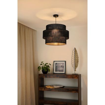 Brilagi - Pendel SPACE YUTE 1xE27/15W/230V diameter 50 cm sort