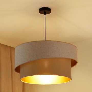 Brilagi - Pendel VEGAS SHINE 1xE27/15W/230V diameter 50 cm cremefarvet/beige