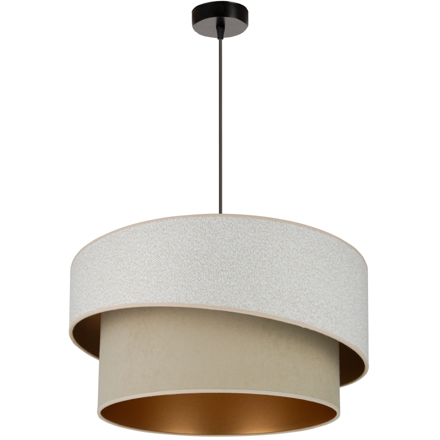 Brilagi - Pendel VEGAS SHINE 1xE27/15W/230V diameter 50 cm cremefarvet/beige