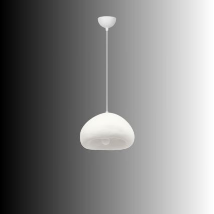 Brilagi - Pendel WABI SABI med kabelophæng, 1xE27/40W/230V, Ø 32 cm, hvid