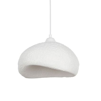 Brilagi - Pendel WABI SABI med kabelophæng, 1xE27/40W/230V, Ø 32 cm, hvid