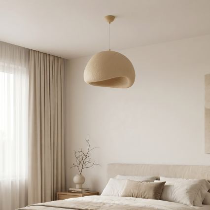 Brilagi - Pendel WABI SABI på wire 1xE27/40W/230V Ø 50 cm beige
