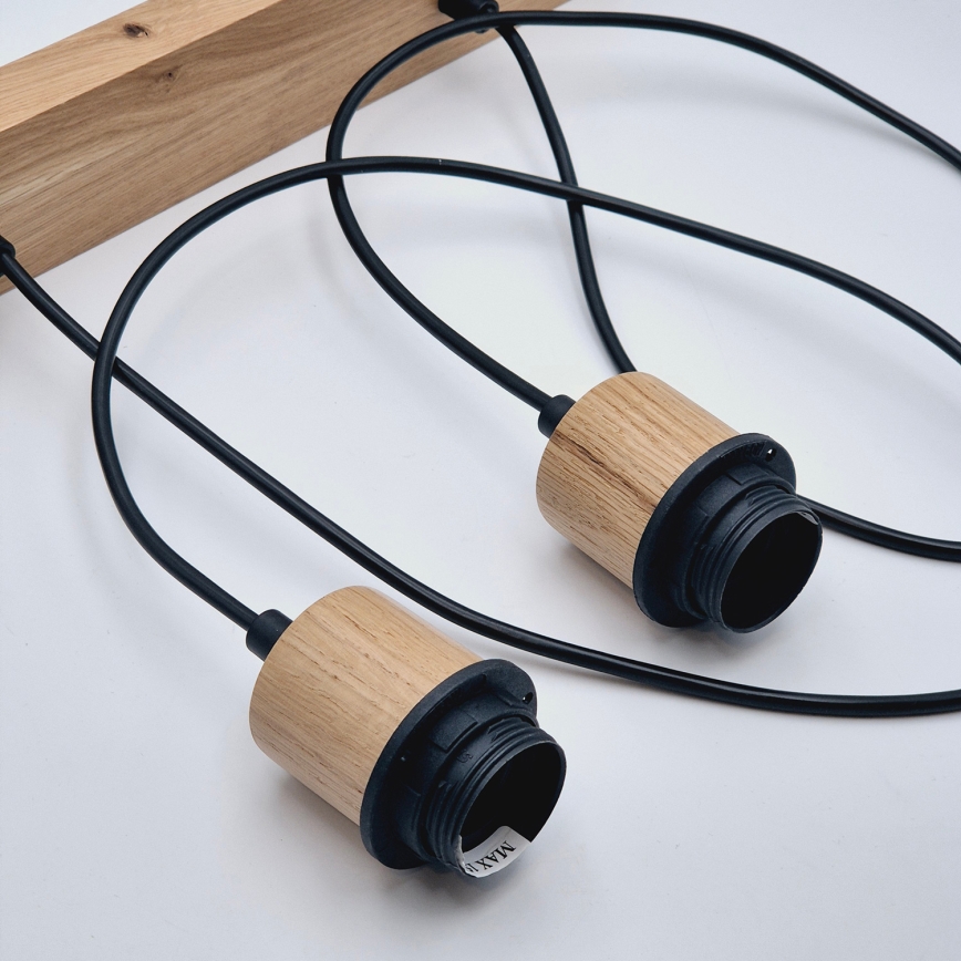 Brilagi - Pendel WOODY BASKET 2xE27/60W/230V eg