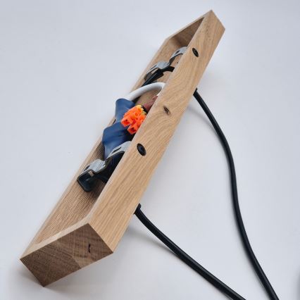 Brilagi - Pendel WOODY BASKET 2xE27/60W/230V eg