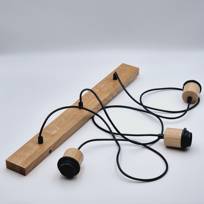 Brilagi - Pendel WOODY BASKET 3xE27/60W/230V eg
