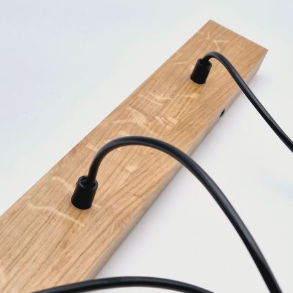 Brilagi - Pendel WOODY BASKET 3xE27/60W/230V eg