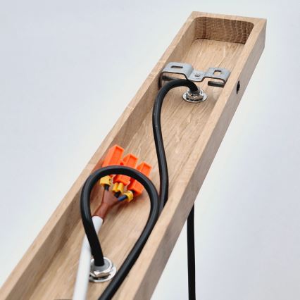 Brilagi - Pendel WOODY BASKET 3xE27/60W/230V eg