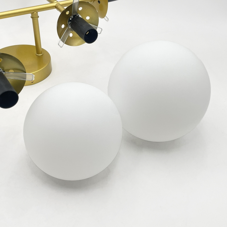 Brilagi - Pendellampe MALONY med kabelophæng 6xE14/20W/230V, guld