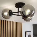 Brilagi - Plafond MALIVA 3xE14/15W/230V sort/røget