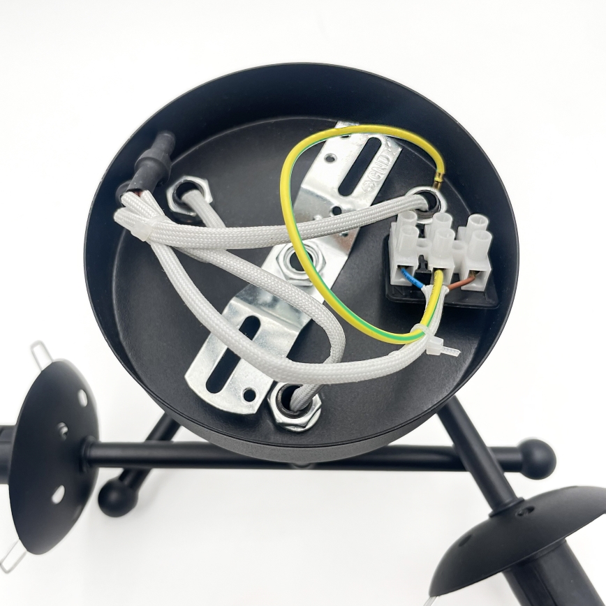 Brilagi - Plafond MALIVA 3xE14/15W/230V sort/røget