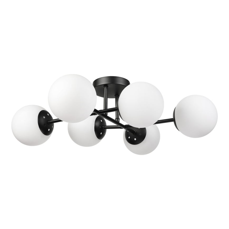 Brilagi - Plafond MALONY 6xE14/20W/230V sort