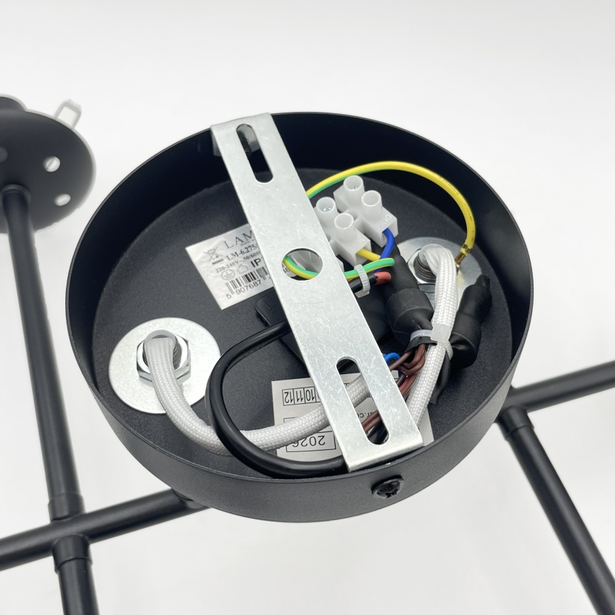 Brilagi - Plafond MALONY 6xE14/20W/230V sort