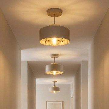 Brilagi - Plafondlampe 1xE27/60W/230V beige/guld